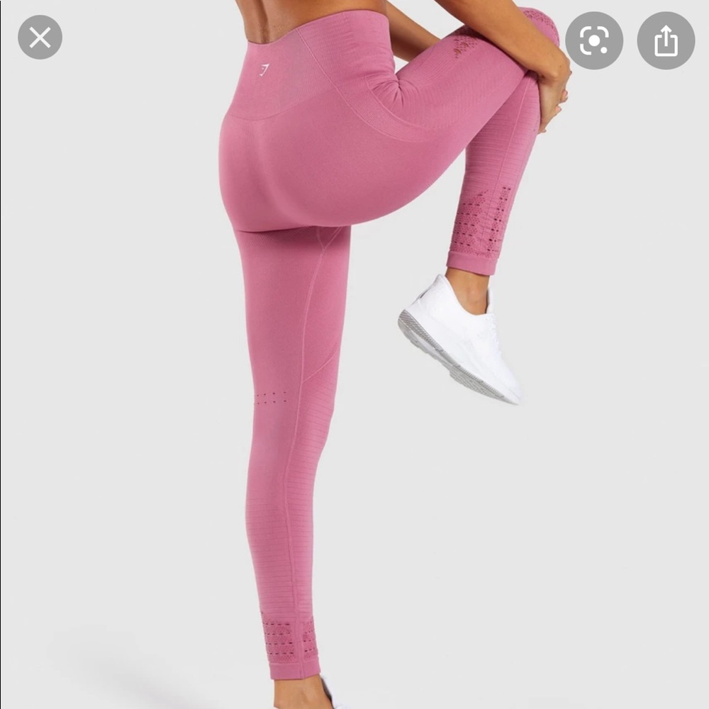 Gymshark Energy+ Seamless Leggings Dusky Pink View 2
